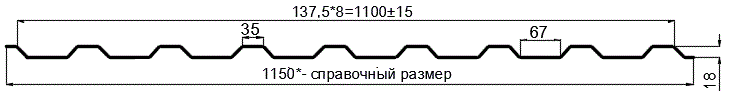 Фото: Профнастил оцинкованный МП20 х 1100 (ОЦ-01-БЦ-0.55) в Долгопрудном