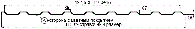 Фото: Профнастил МП20 х 1100 - A (PureTech_Mat-20-7024-0.5) в Долгопрудном