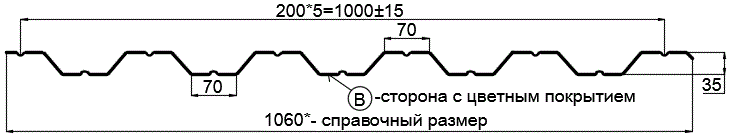 Фото: Профнастил НС35 х 1000 - B (PURETAN-20-8017-0.5) в Долгопрудном