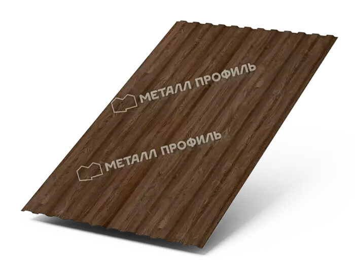 Фото: Профнастил МП10 х 1100 - A (ECOSTEEL_MA_Д-01-МореныйДуб-0.5) в Долгопрудном