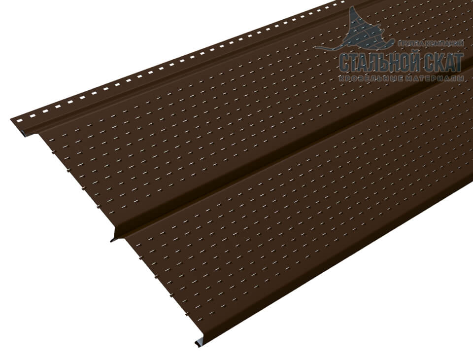 Софит перфор. Lбрус-XL-14х335 (VALORI-20-Brown-0.5) в Долгопрудном