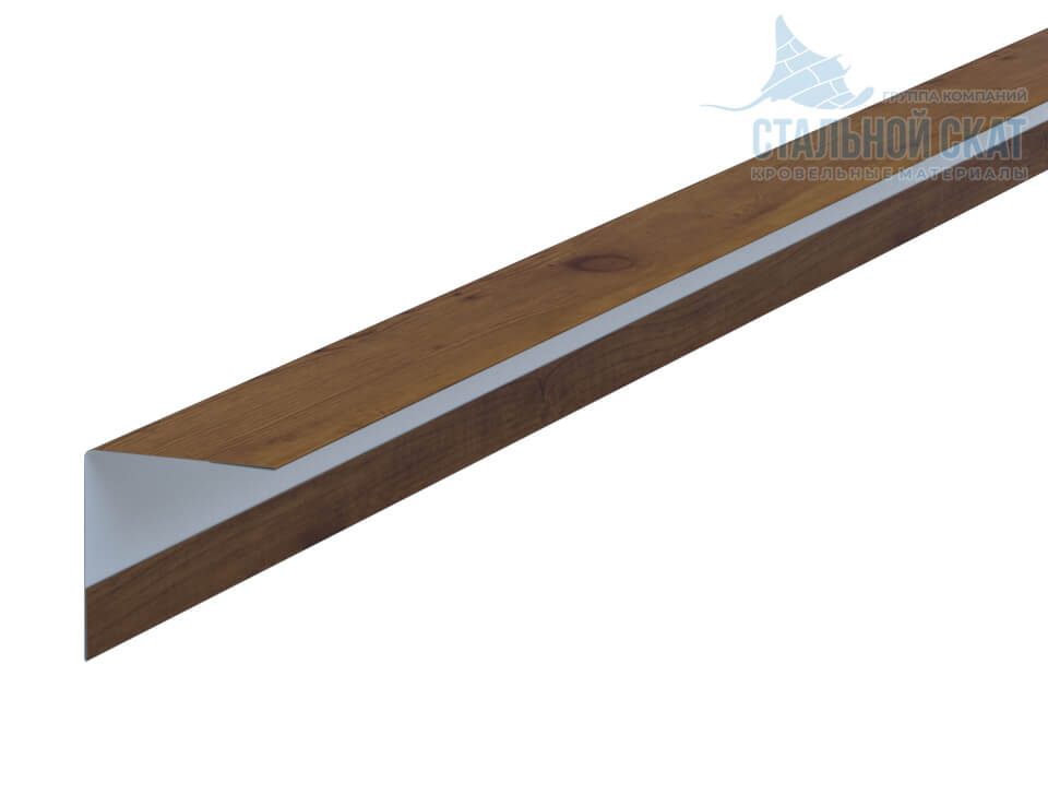 Фото: Планка угла наружного 30х30х3000 (ECOSTEEL_T-12-Дуб-0.45) в Долгопрудном