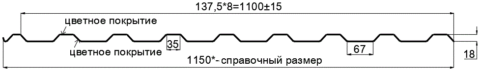 Фото: Профнастил МП20 х 1100 - R (ECOSTEEL_T_Д-01-ЗолотойДуб-0.5) в Долгопрудном