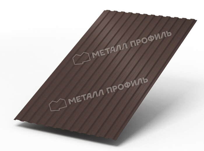 Профнастил МП10 х 1100 - A (ПЭ-01-8017Color-0.4±0.08мм) в Долгопрудном