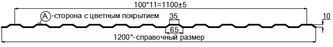 Фото: Профнастил МП10 х 1100 - A (VikingMP-01-7024-0.45) в Долгопрудном