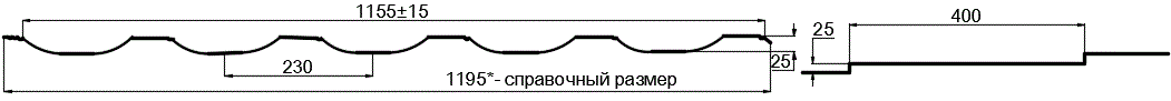 Фото: Металлочерепица МП Трамонтана-SL NormanMP (ПЭ-01-9003-0.5) в Долгопрудном