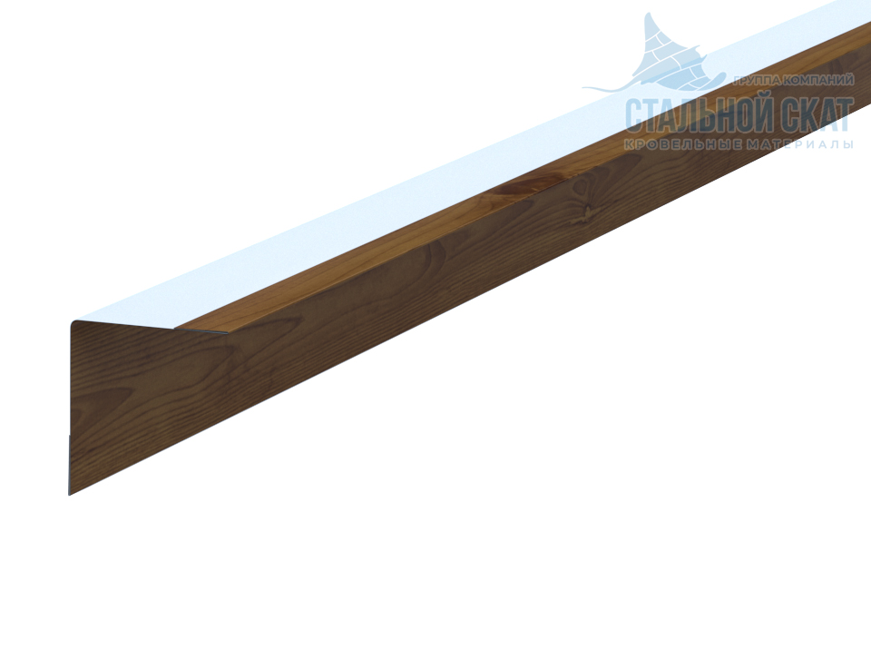 Фото: Планка угла внутреннего 30х30х3000 (ECOSTEEL_T-12-Дуб-0.45) в Долгопрудном